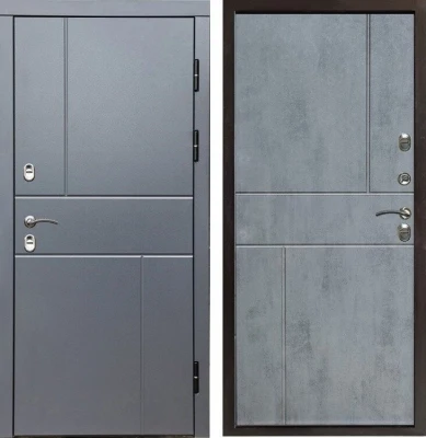 Дверь Термо Доор Сибирь термо ПРЕМИУМ ВЕРТИКАЛЬ ГРЕЙ